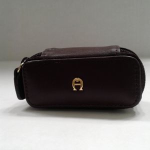 Etienne Aigner Leather Lipstick Case